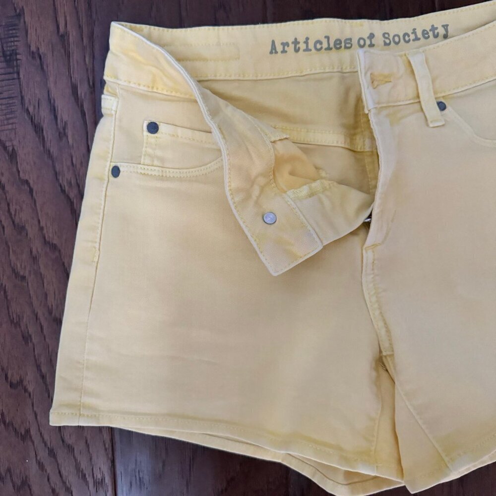😎Articles of Society Women's Low-Rise Denim Mini-Shorts - Size 25 - Picture 5 of 7